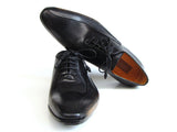 Image Title Paul Parkman Men's Black Leather Oxfords Shoes - Side Handsewn Leather Upper (Id#018) Size 13 D(M) US