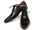Paul Parkman Men's Black Oxfords Leather Upper and Leather Sole Shoes (Id#019)