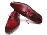 Paul Parkman Men's Ghillie Lacing Side Handsewn Dress Shoes - Burgundy Leather Upper (Id#022) Size 10.5-11 D(M) US