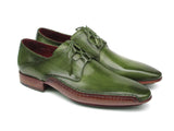 Paul Parkman Men's Ghillie Lacing Side Handsewn Green Dress Shoes (Id#022) Size 6.5-7 D(M) Us