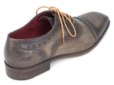 Paul Parkman Men's Captoe Oxfords Gray Shoes (ID#024-GRAY) Size 6 D(M) US