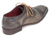 Paul Parkman Men's Captoe Oxfords Gray Shoes (ID#024-GRAY) Size 9.5-10 D(M) US