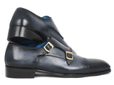 Image Title Paul Parkman Captoe Double Monkstraps Navy Shoes (ID#045NVY62) Size 11.5 D(M) US