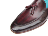 Image Title Paul Parkman Men's Tassel Loafer Black & Purple Shoes (Id#049) Size 9-9.5 D(M) US