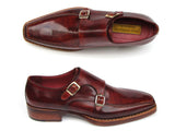 Paul Parkman Men's Double Monkstrap Goodyear Welted Shoes (Id#061) Size 10.5-11 D(M) US