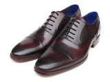 Image Title Paul Parkman Men's Captoe Oxfords Black Purple Shoes (Id#074) Size 8-8.5 D(M) US