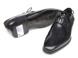 Image Title Paul Parkman Men's Ghillie Lacing Plain Toe Black Shoes (Id#076) Size 9-9.5 D(M) US