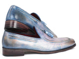 Paul Parkman Tassel Loafers Lila Hand-Painted Shoes (ID#083-LIL) Size 12-12.5 D(M) US