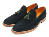 Image Title Paul Parkman Men's Tassel Loafer Green Suede Shoes (Id#087) Size 6.5-7 D(M) US