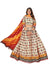 Navratri Special Multicolor Printed Lehenga Choli with Orange Dupatta- NN-1002