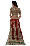 Magnificent Red and Gold Lehenga Choli-SNT11146