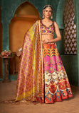 Brightly Graceful Multicolor Printed Designer Lehenga Choli With Stunning Dupatta SNT-80002