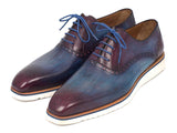 Paul Parkman Smart Casual Men Blue & Purple Oxford Shoes (ID#184SNK-BLU) Size 7.5 D(M) US