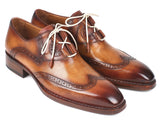 Image Title Paul Parkman Goodyear Welted Ghillie Lacing Wingtip Brogues Shoes (ID#2955-CML) Size 8-8.5 D(M) US