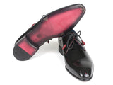 Paul Parkman Medallion Toe Black Derby Shoes (ID#54RG88)