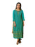 Opal Green Embroidered Chikankari Long Kurti Salwar Kameez Suit D-6221