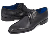 Image Title Paul Parkman Men's Black Medallion Toe Derby Shoes (ID#6584-BLK) Size 6 D(M) US
