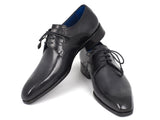 Paul Parkman Men's Black Medallion Toe Derby Shoes (ID#6584-BLK) Size 11.5 D(M) US