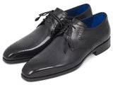 Image Title Paul Parkman Men's Black Medallion Toe Derby Shoes (ID#6584-BLK) Size 9-9.5 D(M) US