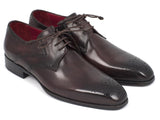 Image Title Paul Parkman Men's Brown Medallion Toe Derby Shoes (ID#6584-BRW) Size 9-9.5 D(M) US