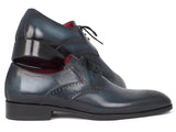 Image Title Paul Parkman Men's Navy & Blue Medallion Toe Derby Shoes (ID#6584-NAVY) Size 7.5 D(M) US