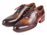 Paul Parkman Opanka Construction Green & Bordeaux Oxfords Shoes (ID#726-GRE-BOR) Size 13 D(M) US