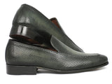 Paul Parkman Perforated Leather Loafers Green Shoes (ID#874-GRN) Size 10.5-11 D(M) US