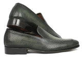 Image Title Paul Parkman Perforated Leather Loafers Green Shoes (ID#874-GRN) Size 11.5 D(M) US