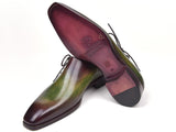 Paul Parkman Side Lace Oxfords Green & Bordeaux Shoes (ID#885F74) Size 9.5-10 D(M) US