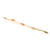 Rivka Friedman 18K Gold Clad Multiple Row Petite 3 Station Orange Cat's Eye Crystal Bracelet