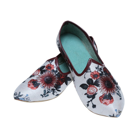 Image Title Floral Wedding Mojari Juti For Men - BLSNT0130