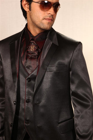 Image Title Majestic Wine Color Wedding Reception Tuxedo Suit-BL3010