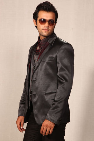 Image Title Majestic Wine Color Wedding Reception Tuxedo Suit-BL3010