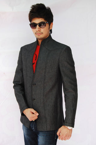 Image Title Elegant Evening Linen Blazer For Men - BL5011SNT