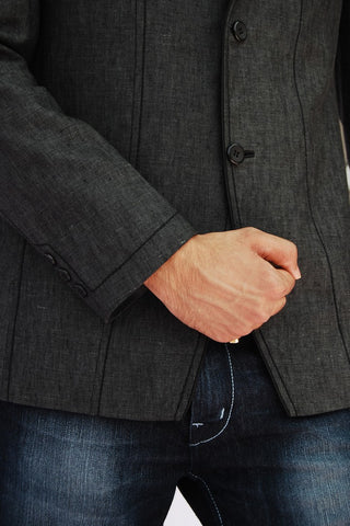 Image Title Elegant Evening Linen Blazer For Men - BL5011SNT