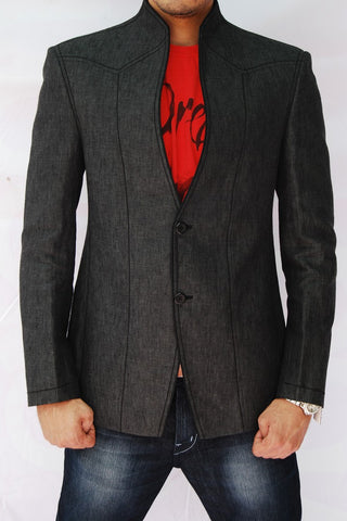 Image Title Elegant Evening Linen Blazer For Men - BL5011SNT