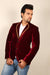 Dashing Burgundy Velvet Blazer For Men - BL5024SNT