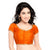 Designer Indian Traditional Orange Round Neck Saree Blouse Choli (CO-193Sl-Orange)