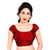 Lovely Stone Work Designer Indian Traditional Maroon Round Neck Saree Blouse Choli (CO-202SL-Maroon)