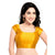 Lovely Stone Work Designer Indian Traditional Mustard Round Neck Saree Blouse Choli (CO-202SL-Mustard)