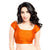 Lovely Stone Work Designer Indian Traditional Orange Round Neck Saree Blouse Choli (CO-202SL-Orange)