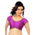 Designer Indian Traditional Brinjal Sweetheart-Neck Saree Blouse Choli (CO-203-Brinjal)