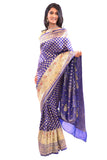 Radiant Blue Silk Sari-SS01