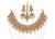 Mesmeric Shell-Pink Stones and White Pearls Necklace Set with Earrings and Tika- JW2018