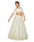 Angelic White and Gold Embroidered Lehenga- SNT11005