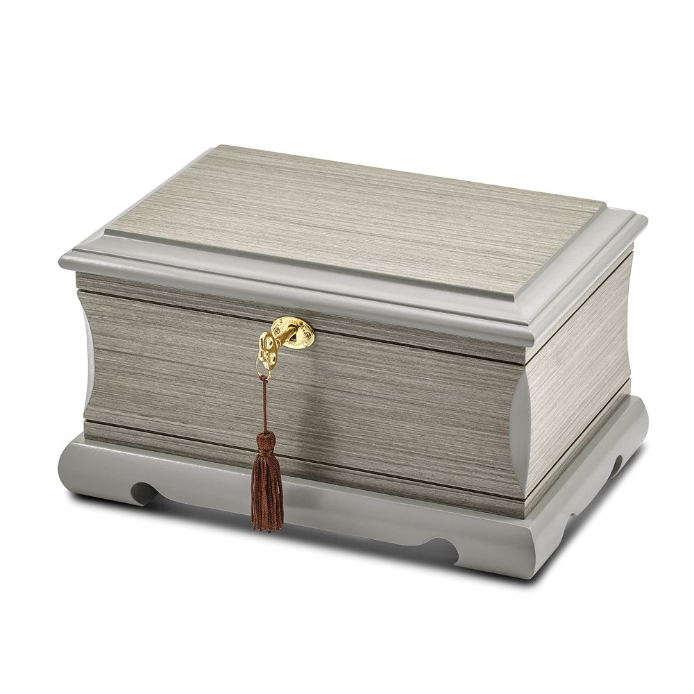 Image Title Lux by Jere Limited Edition Grey Veneer and Painted Finish Jewelry Box