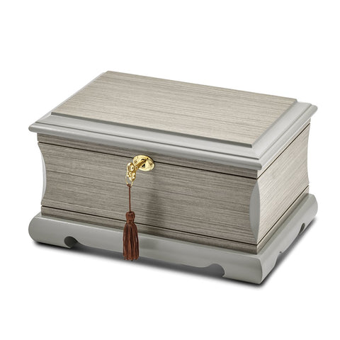 Image Title Lux by Jere Limited Edition Grey Veneer and Painted Finish Jewelry Box
