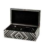 Image Title Brazilian Wild Walnut Veneer Locking Jewelry Box