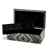 Image Title Brazilian Wild Walnut Veneer Locking Jewelry Box