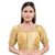 Graceful Gold Designer Indian Traditional Round Neck Saree Blouse Choli (KP-230ELB-Gold)